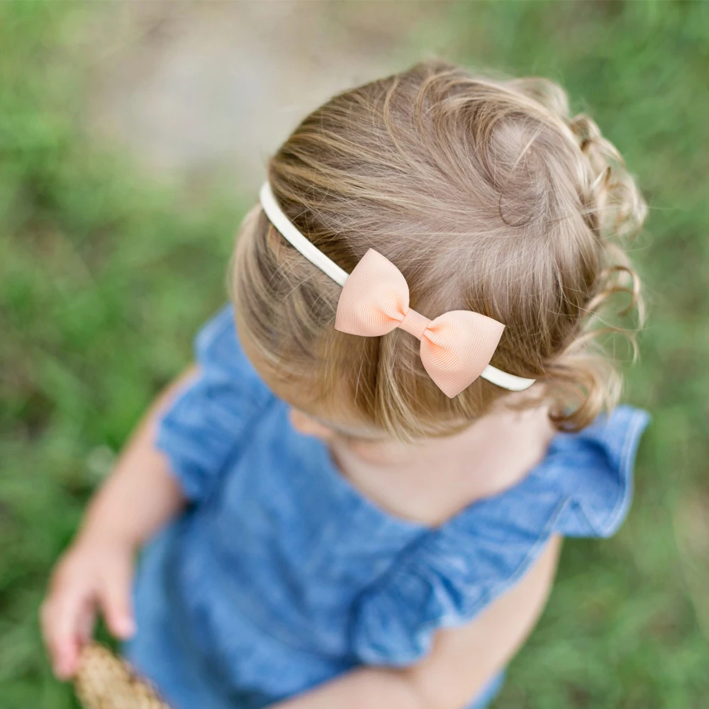 5Pcs/Set Girls Solid Color Bow - огляд і ціна Baby Gear