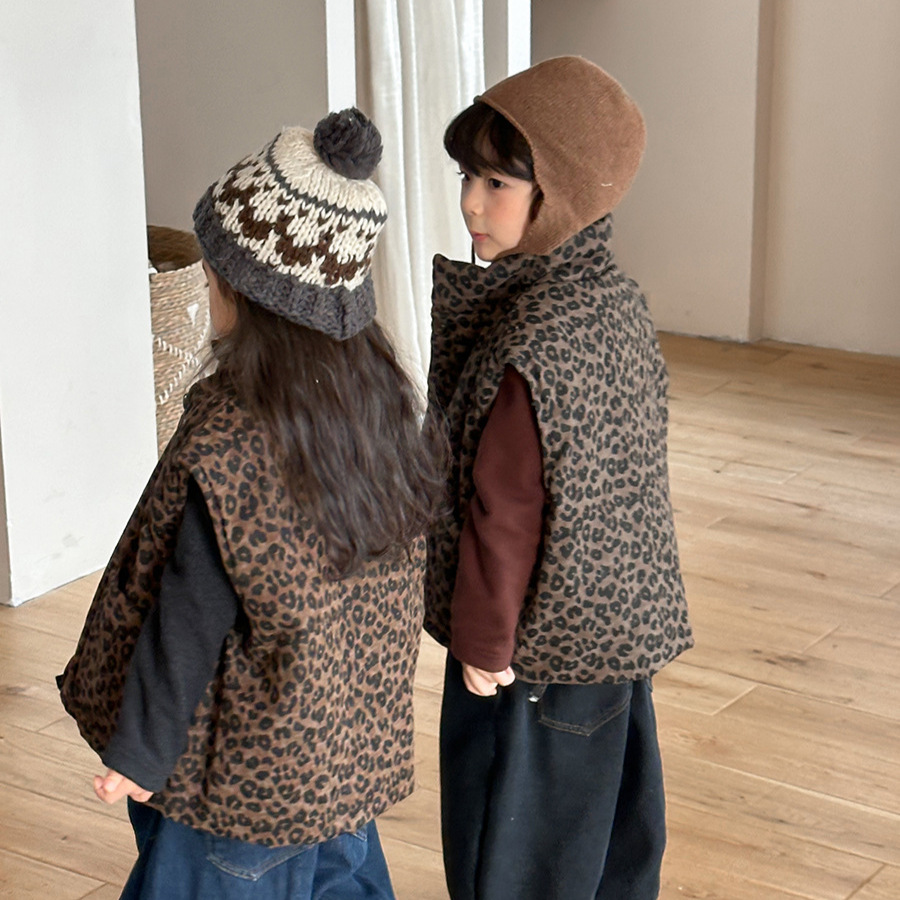 Kids Leopard Print Padded Vest - огляд і ціна Toddler Boy Winter Fleece Jacket