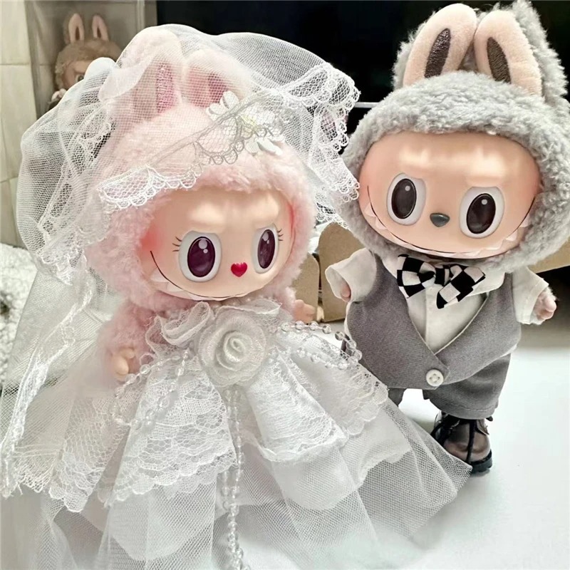 15 17cm For Labubu Doll Weddin - огляд і ціна Baby Clothes