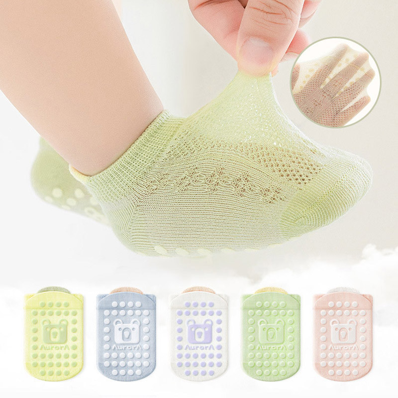 5 Pairs Kids Non-Slip Socks Cu - огляд і ціна Unisex Baby Socks Non Slip