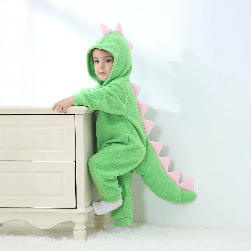 Newborn Baby Green Dinosaur Ro - огляд і ціна Cotton Baby Onesies Zipper