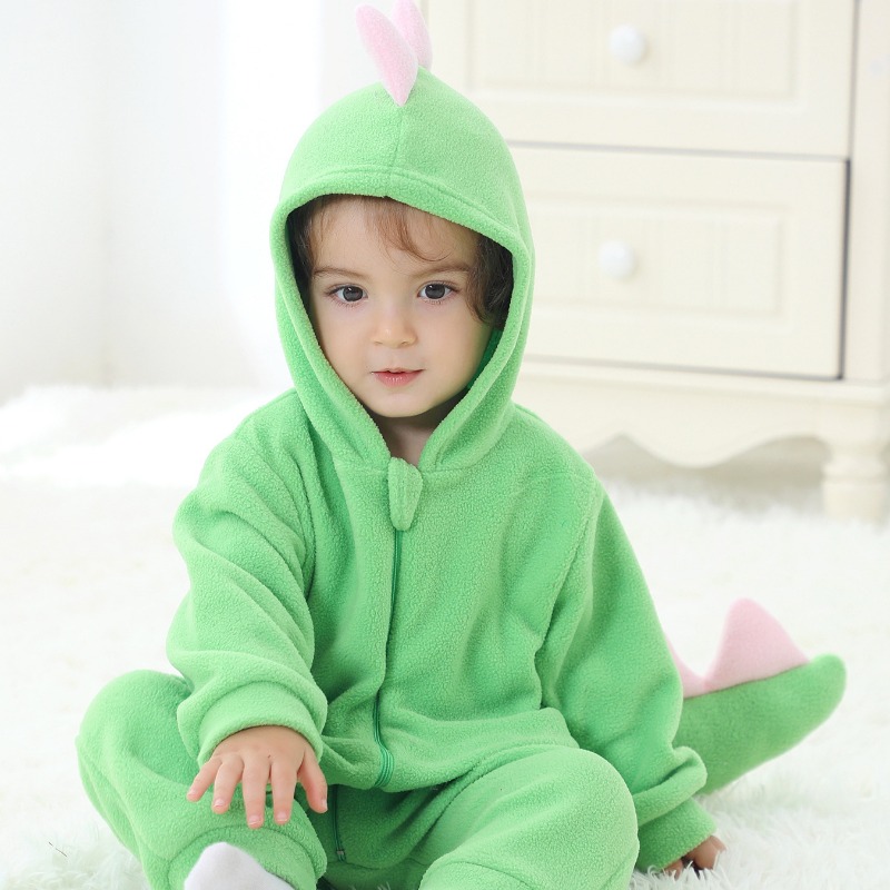 Newborn Baby Green Dinosaur Ro - огляд і ціна Cotton Baby Onesies Zipper