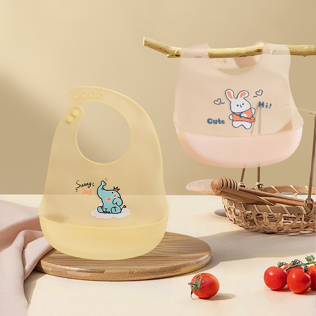 0-1Year Baby Silicone Bib Summ - огляд і ціна Waterproof Baby Bibs Silicone