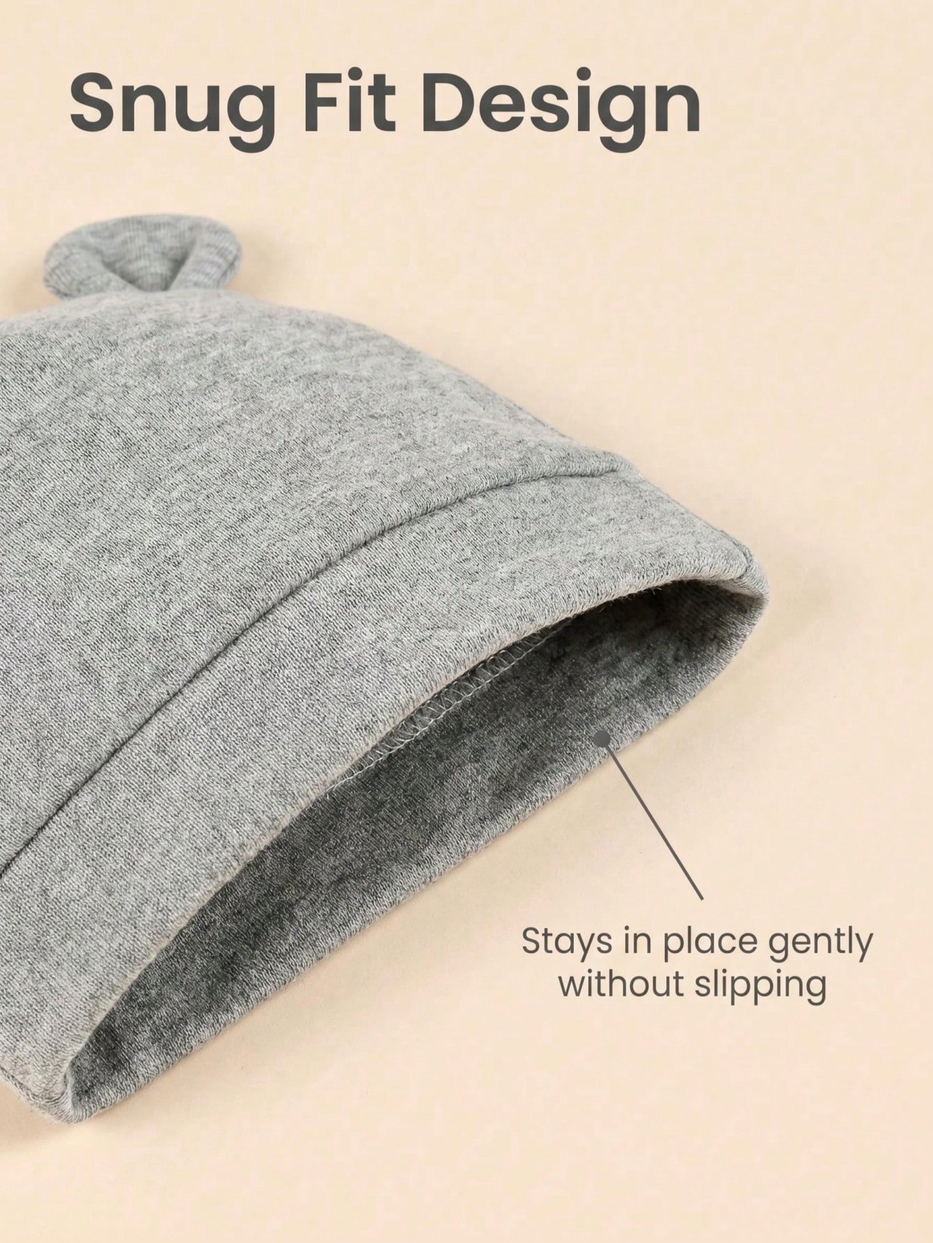 3-Pack Newborn Solid Color Sin - огляд і ціна Infant Beanie Hat With Ears