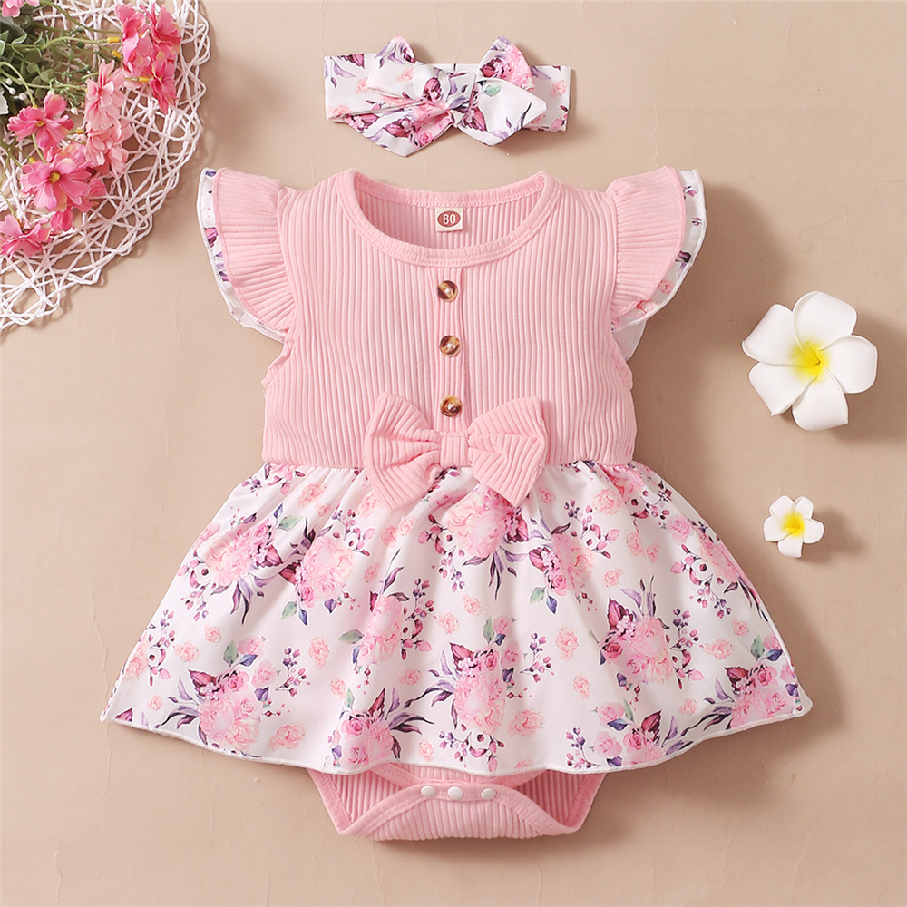 0-18 Months Baby Girl Floral R - огляд і ціна Newborn Baby Girl Romper Floral
