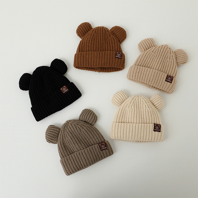 Bear Baby Winter Hat Cartoon E - огляд і ціна Infant Beanie Hat With Ears