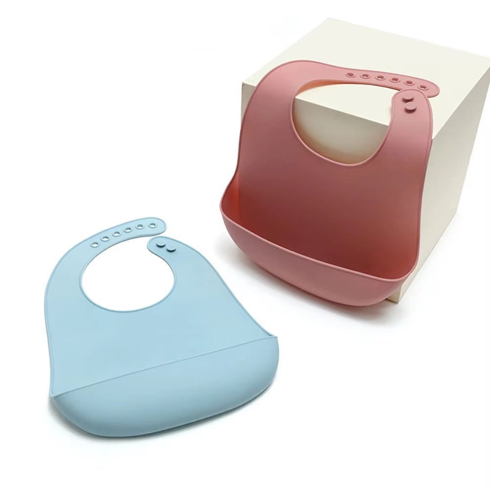1Pcs Food Grade Silicone Baby  - огляд і ціна Waterproof Baby Bibs Silicone