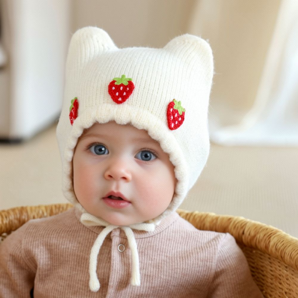 Winter Knitted Baby Bonnet War - огляд і ціна Infant Beanie Hat With Ears