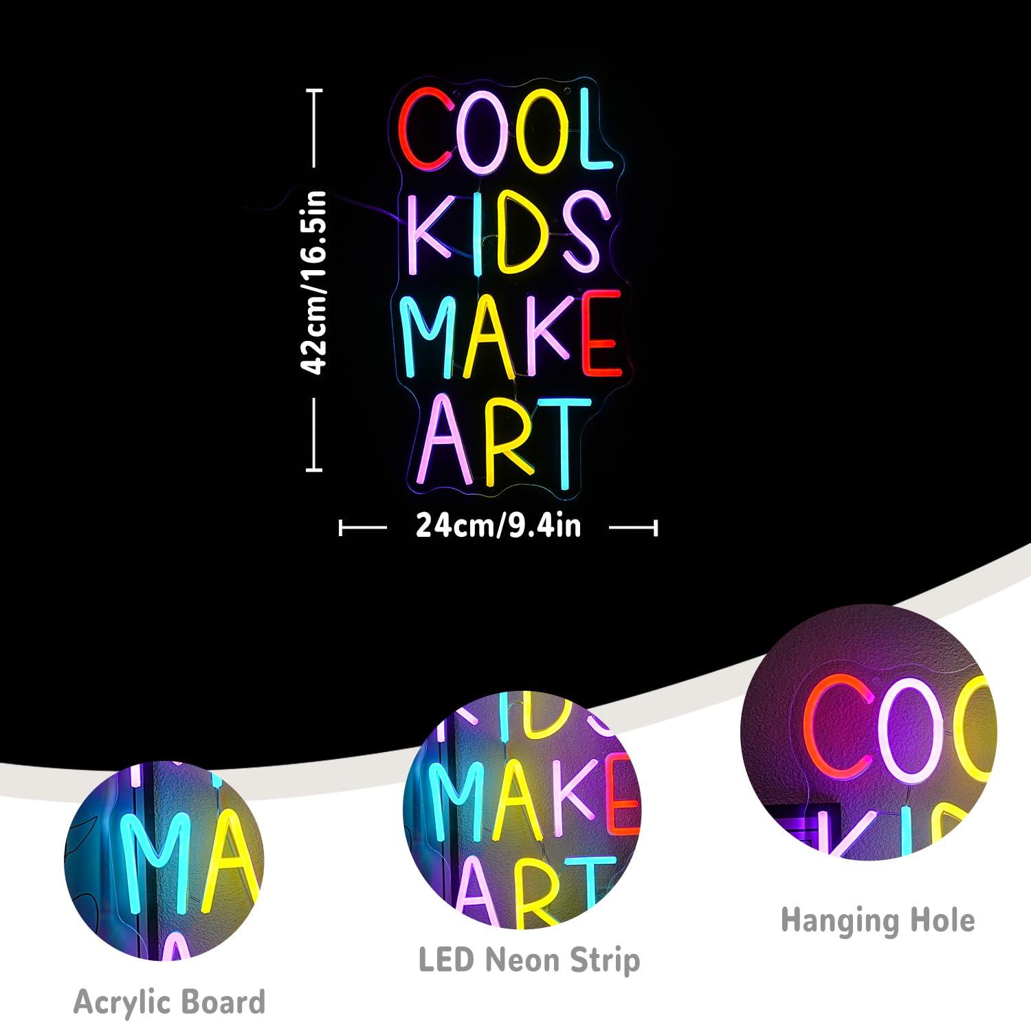 Cool Kids Make Art Neon Sign U - огляд і ціна Nursery