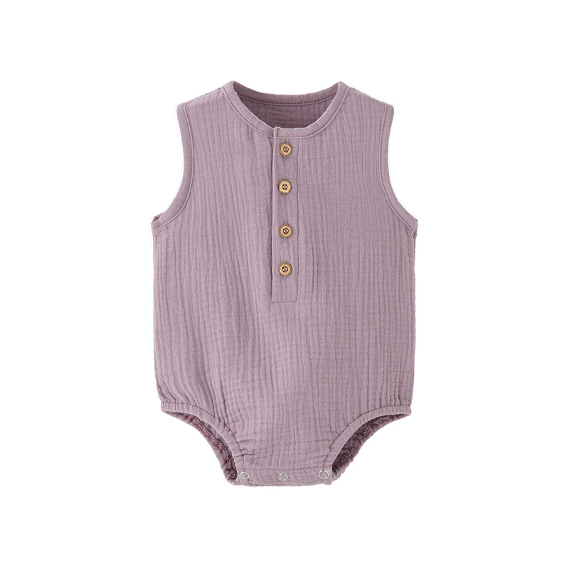 Summer Solid Newborn Baby 100% - огляд і ціна Baby Summer Linen Sleeveless Jumpsuit